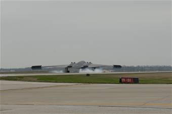 The B-2 returned to flying