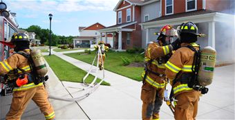 Fire fighters exercise real world tactics