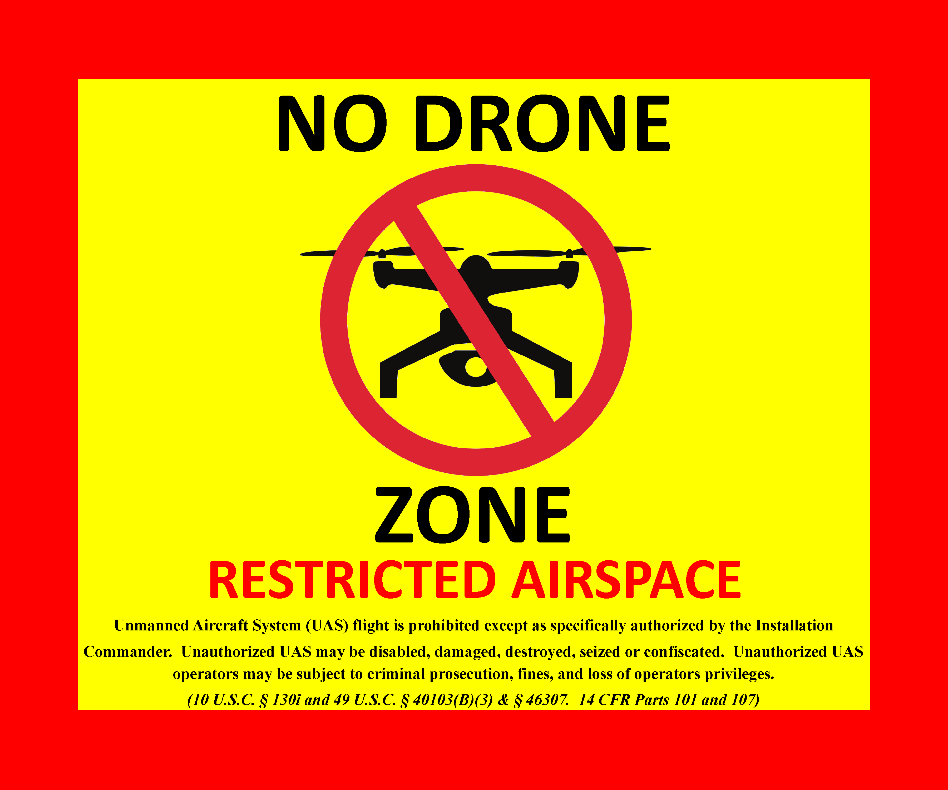 Whiteman AFB is a no drone zone